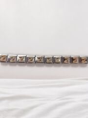 Zirkon Taşlı Harf Charm Z