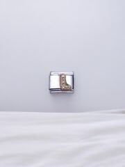 Zirkon Taşlı Harf Charm L