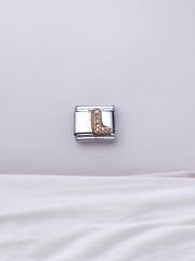 Zirkon Taşlı Harf Charm L