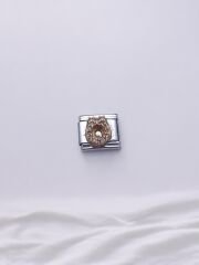 Zirkon Taşlı Harf Charm Ö