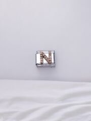 Zirkon Taşlı Harf Charm N