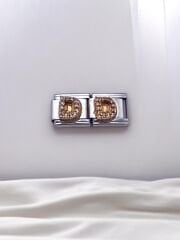 Zirkon Taşlı Harf Charm D