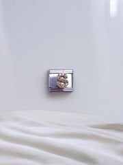 Zirkon Taşlı Harf Charm S