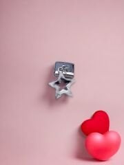 Sallantılı Yıldız Charm Gümüş Renk