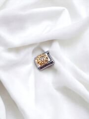 Güneş Detaylı Charm Taşlı