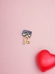 Sallantılı Aslan Burcu Charm Sarı Renk