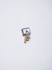 Sallantılı Harf Charm F Harfi Sarı Uç
