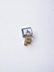 Sallantılı Harf Charm F Harfi Sarı Uç