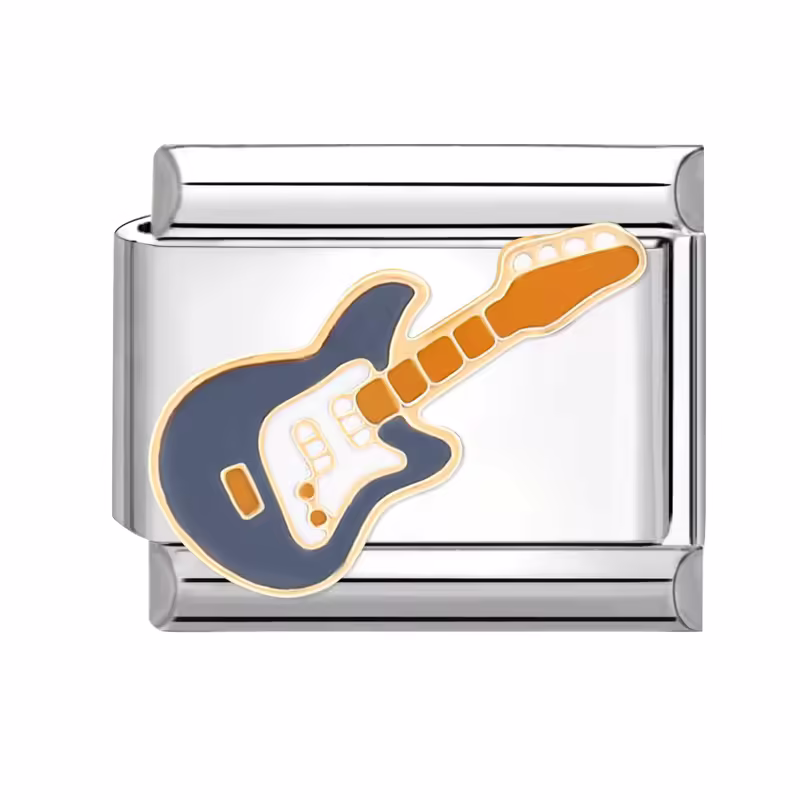 Gitar Desenli İtalyan Charm