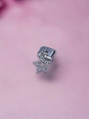 Sallantılı Zirkon Taşlı Yıldız Charm