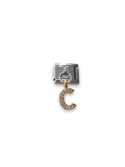 Sallantılı Harf Charm C Sarı Renk
