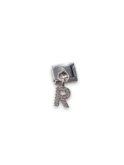 Sallantılı Harf Charm R Gümüş Renk