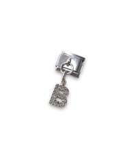 Sallantılı Harf Charm B Gümüş Renk