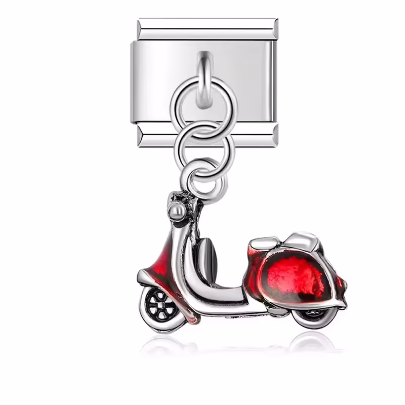 Sallantılı Motor Desenli İtalyan Charm