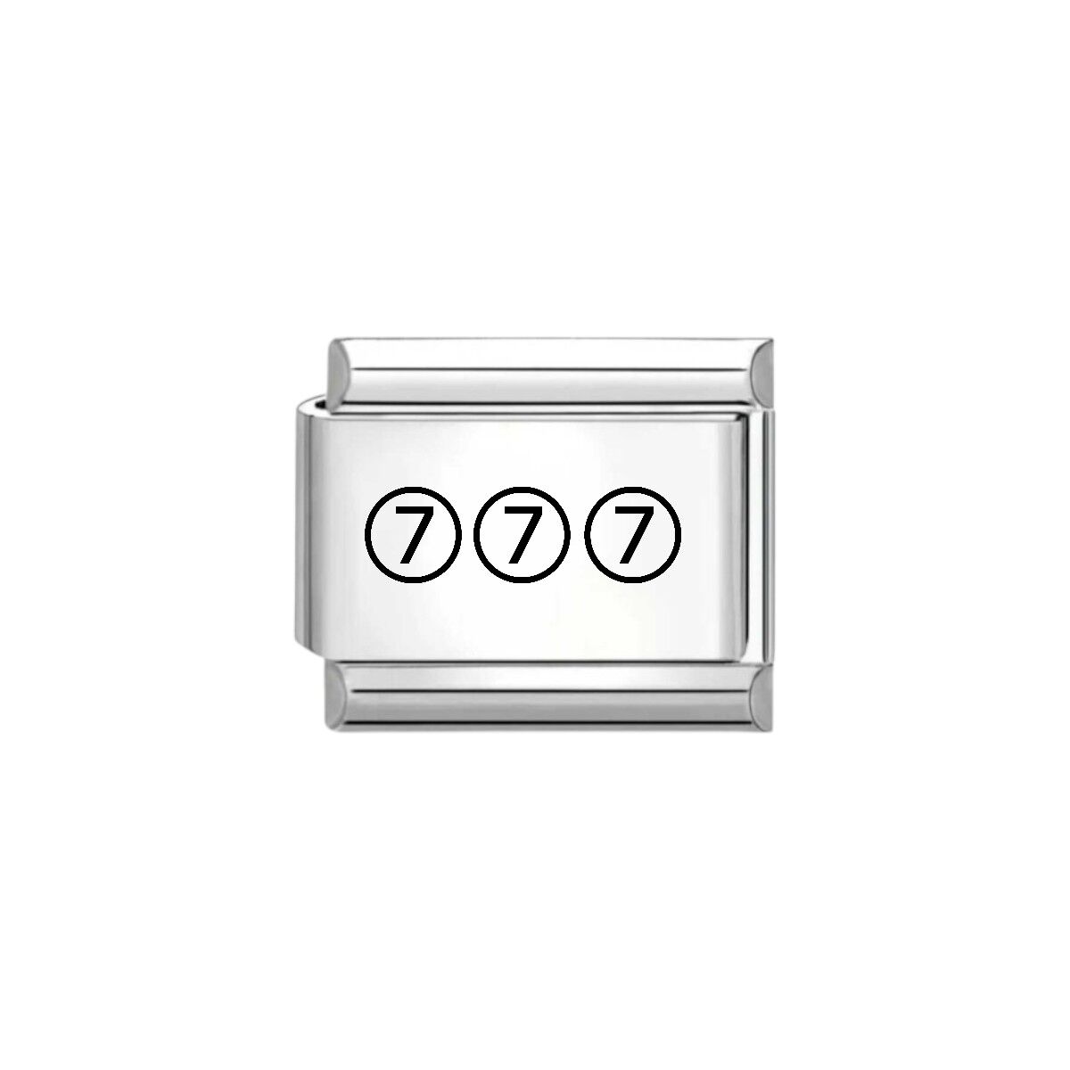 777 Yazılı İtalyan Charm