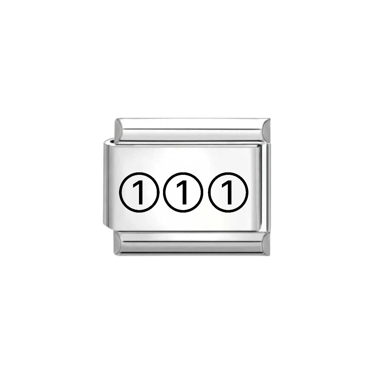 111 Yazılı İtalyan Charm