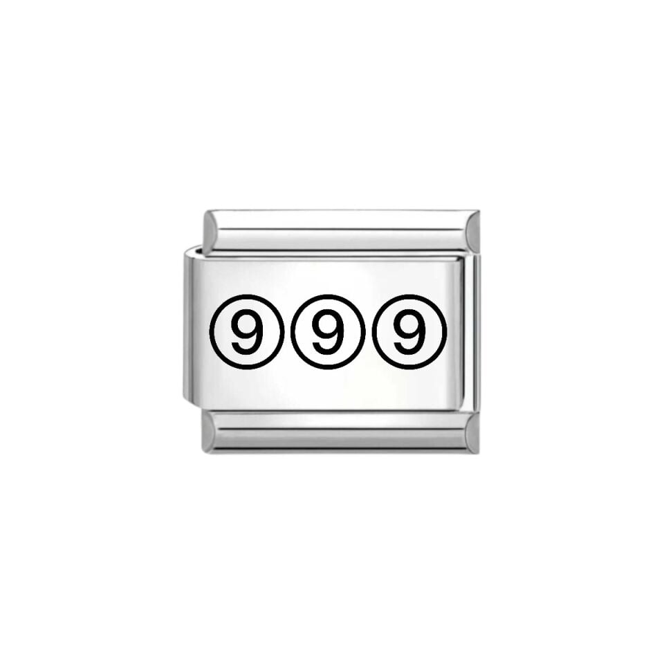 999 Yazılı İtalyan Charm