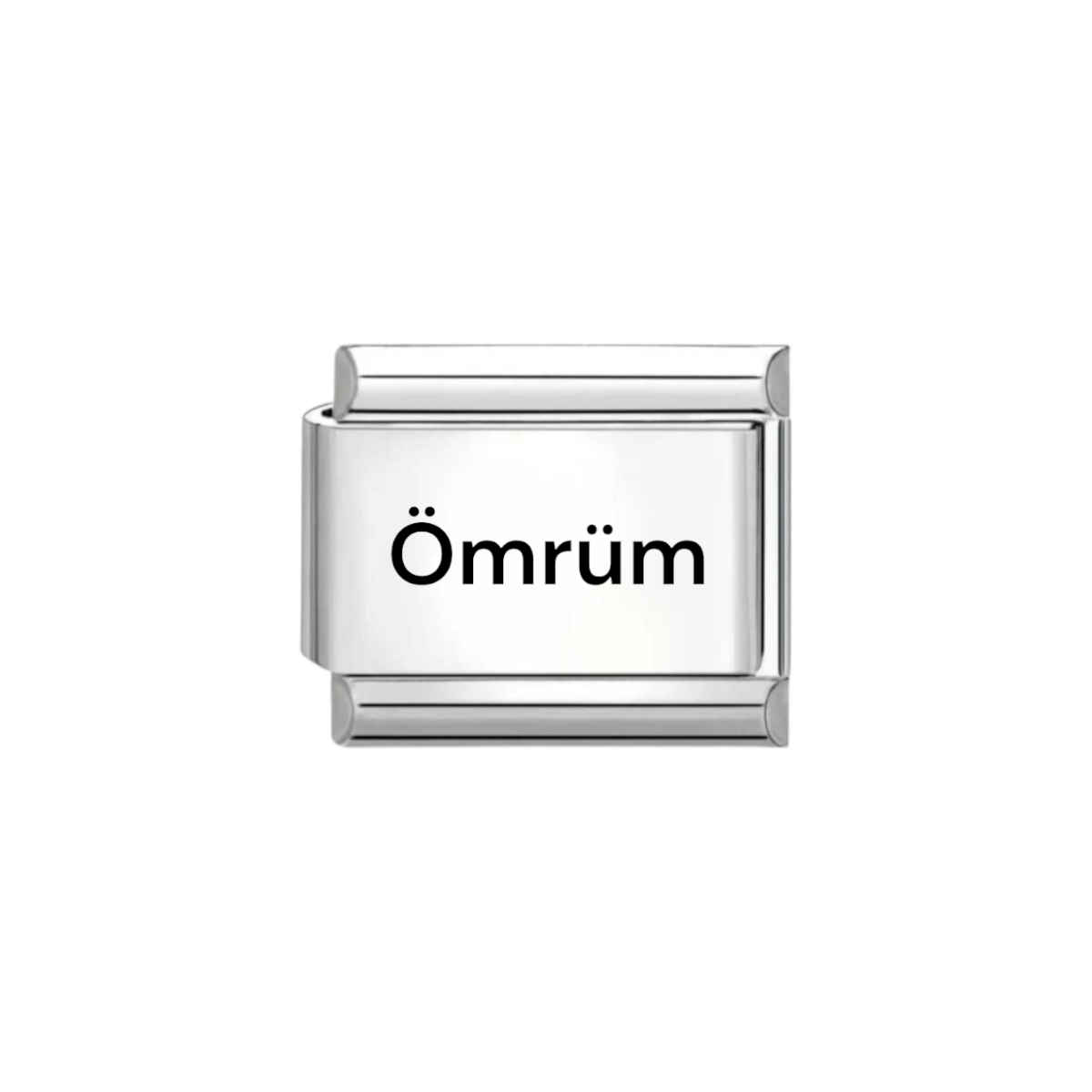 Ömrüm Yazılı İtalyan Charm