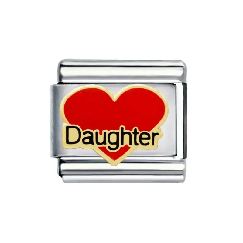 Daughter Yazılı İtalyan Charm