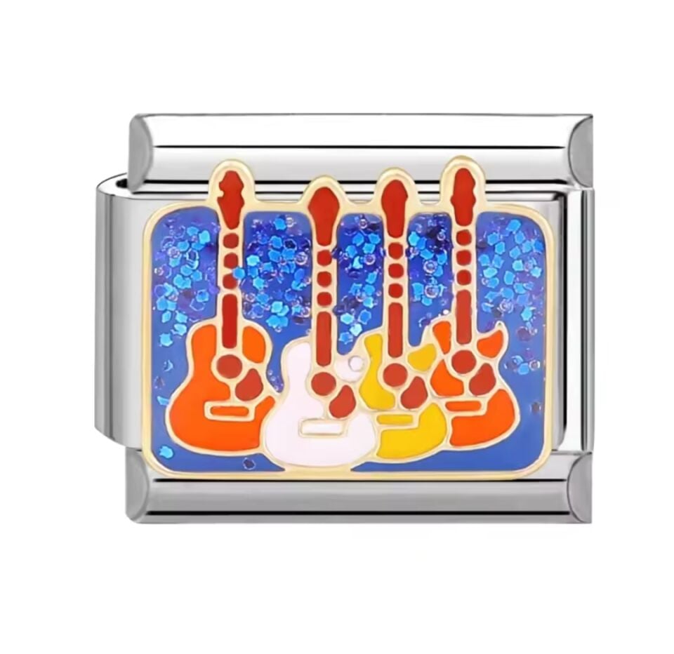 Gitar Desenli İtalyan Charm M2