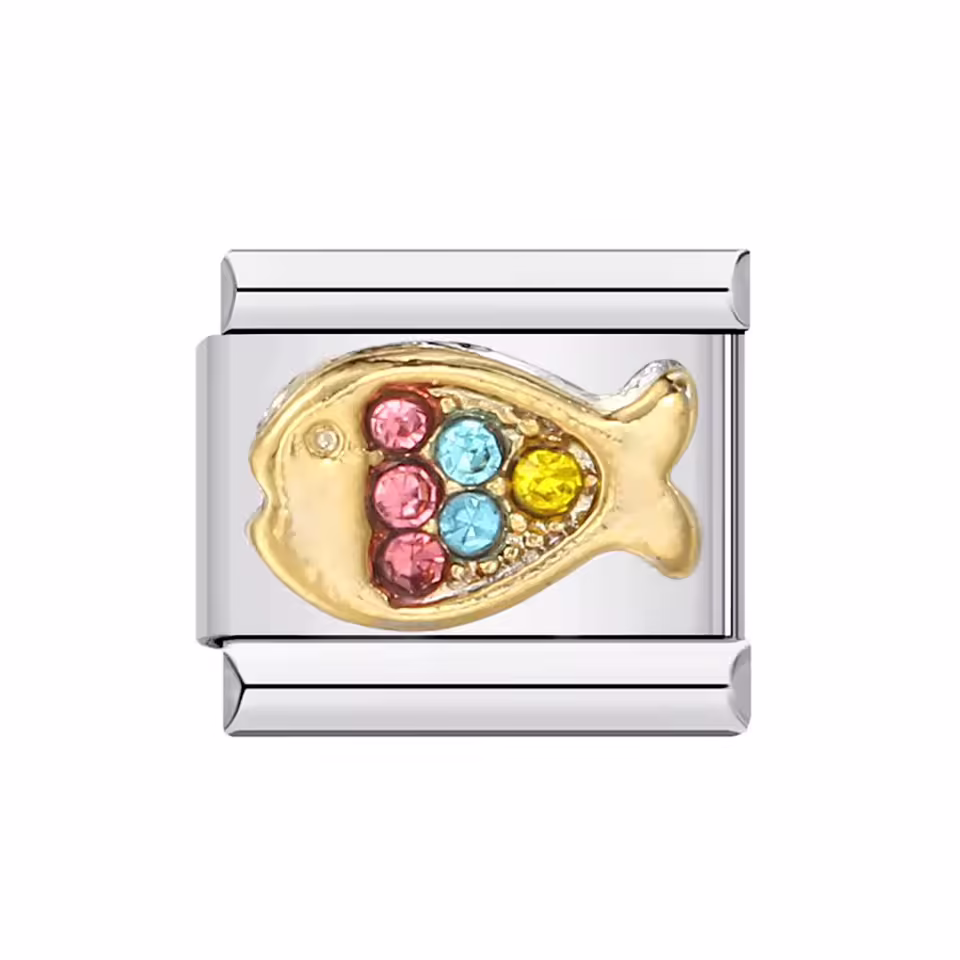 Balık Desenli İtalyan Charm B1