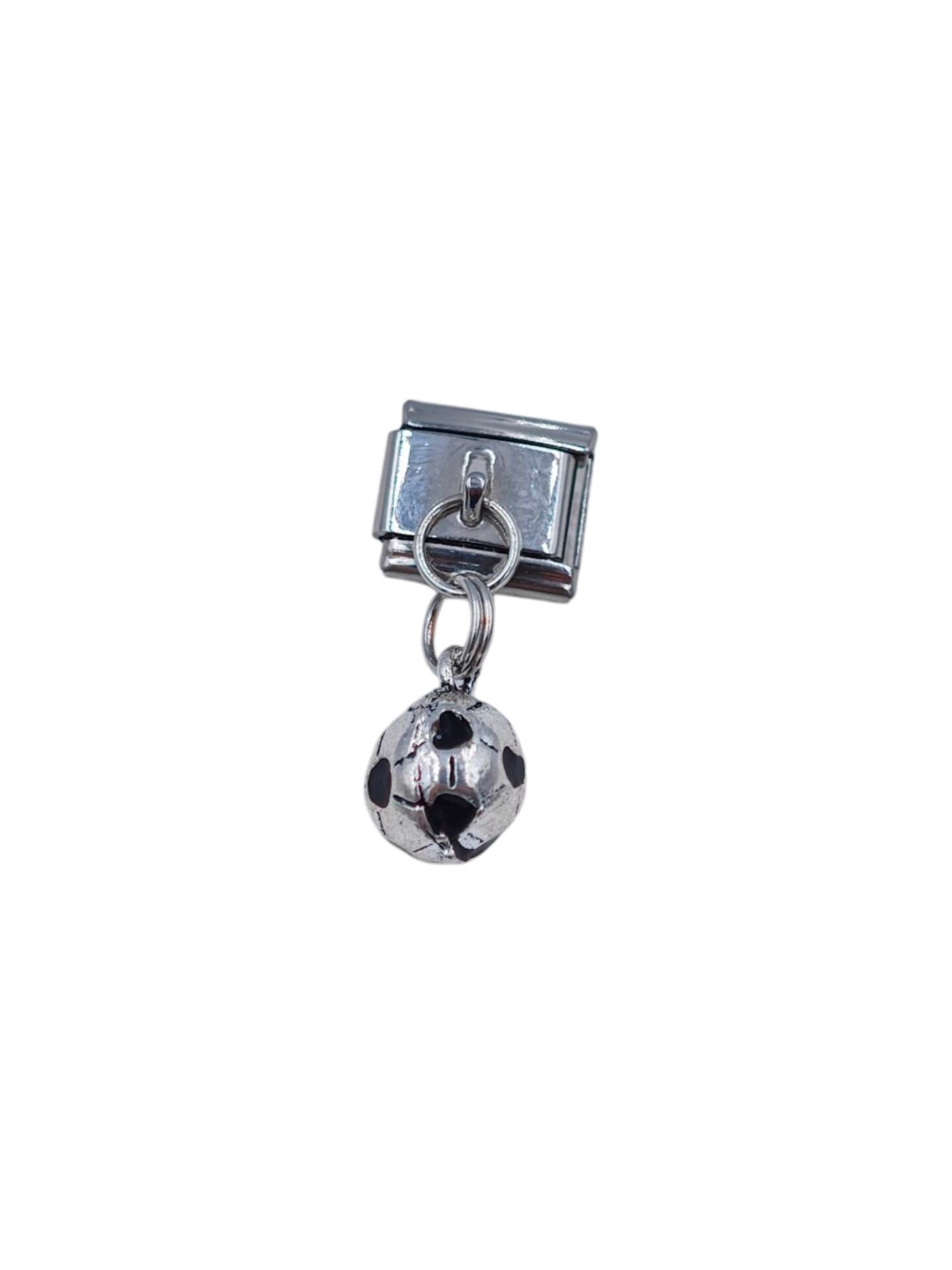 Sallantılı Futbol Topu Desenli İtalyan Charm