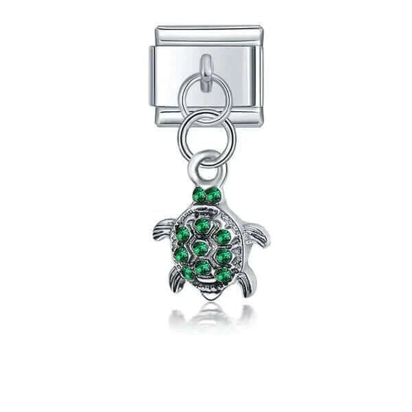 Kaplumbağa Desenli İtalyan Charm