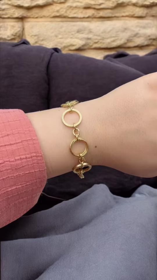 Halkalı Xuping Bileklik 14K Renk