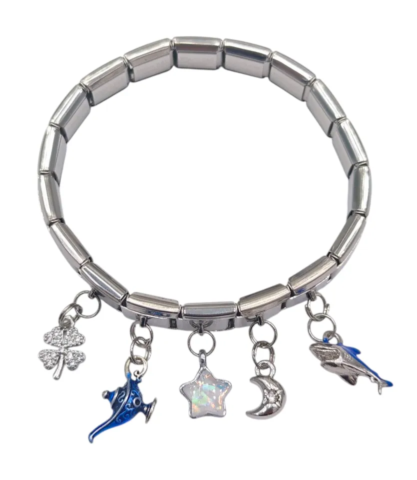 İtalyan Charm Bileklik 5 Charmlı MD1