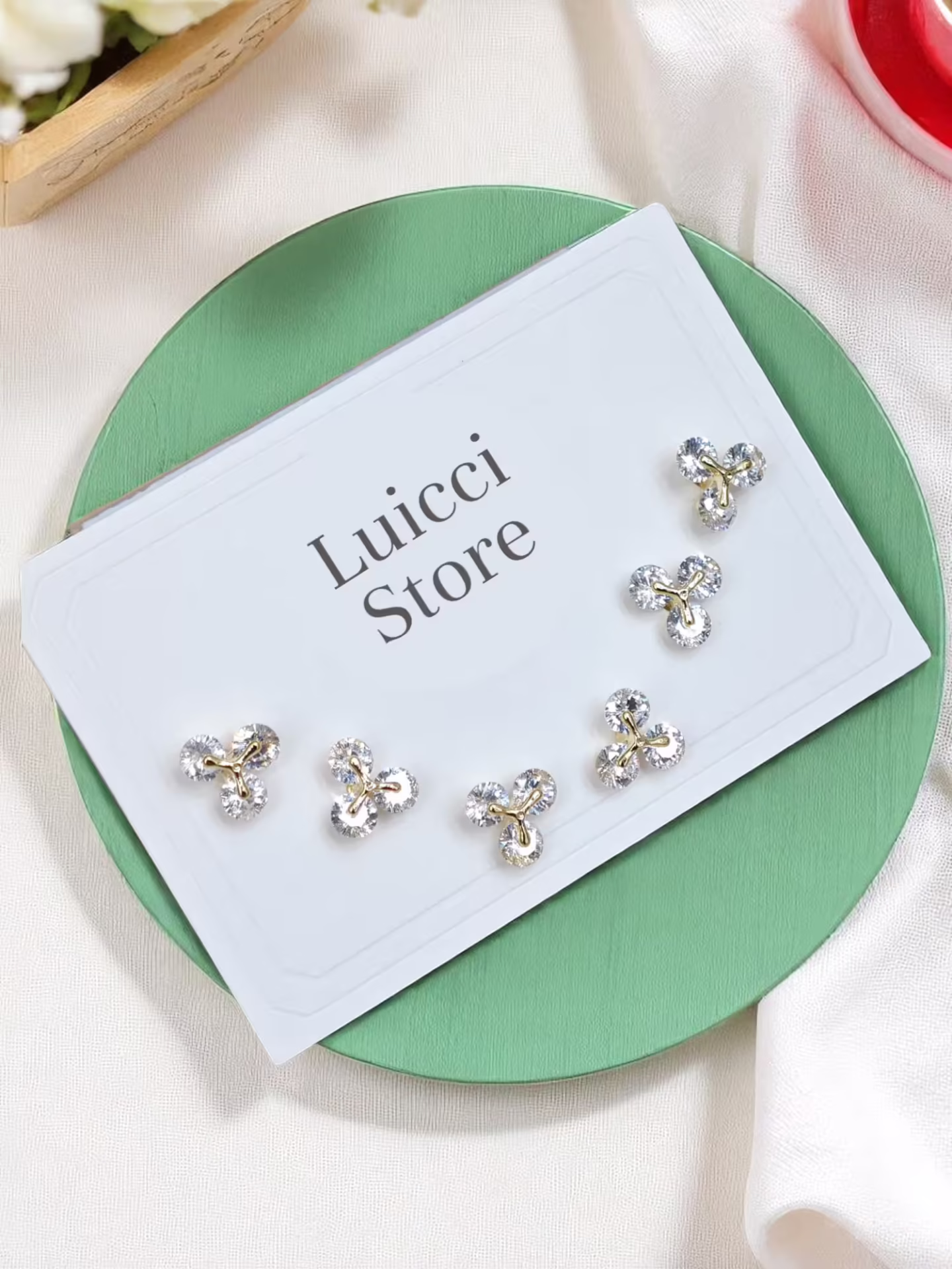 Luce Sei – Zirkon Küpe Seti 14K Renk