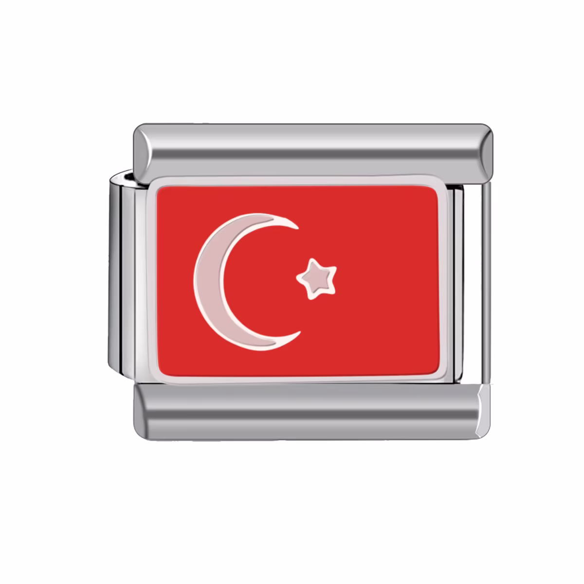 Türk Bayrağı Tasarımlı İtalyan Charm