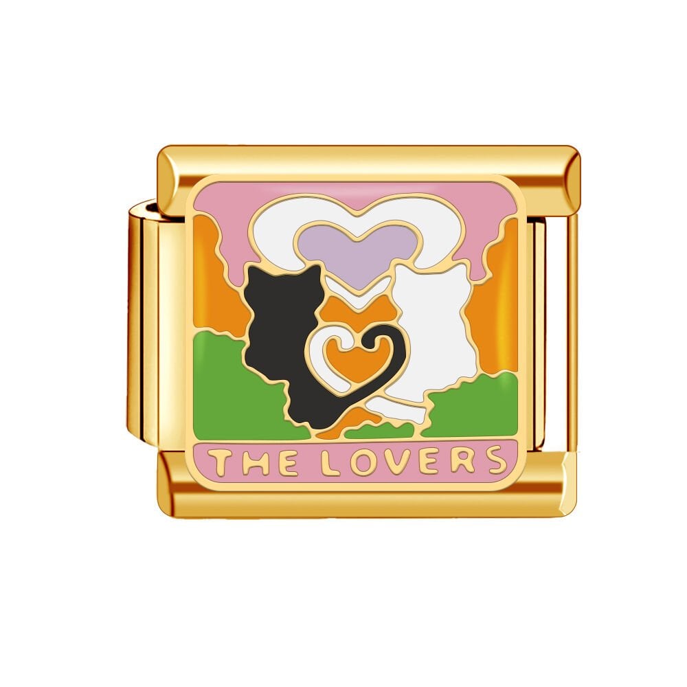 Kedi Desenli Gold Charm XV1