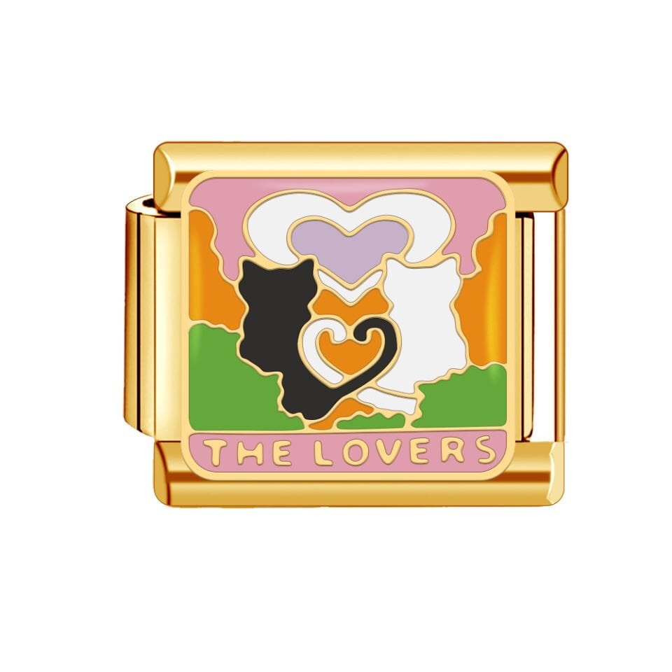 Kedi Desenli Gold Charm XV1