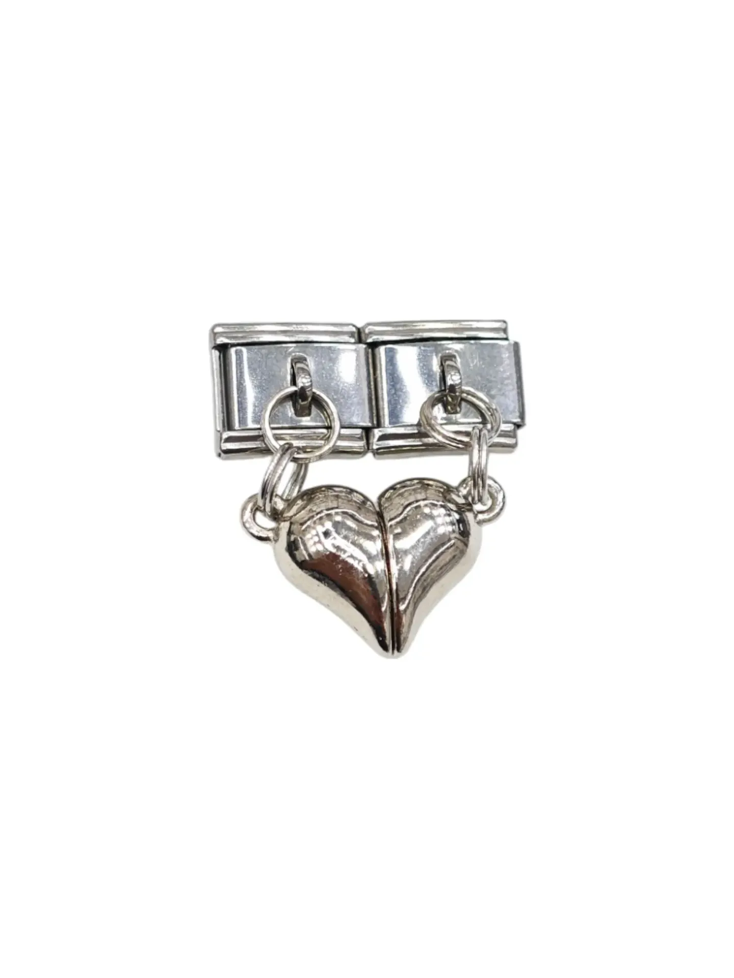 Sallantılı Çift Kalp Charm 2 Parça