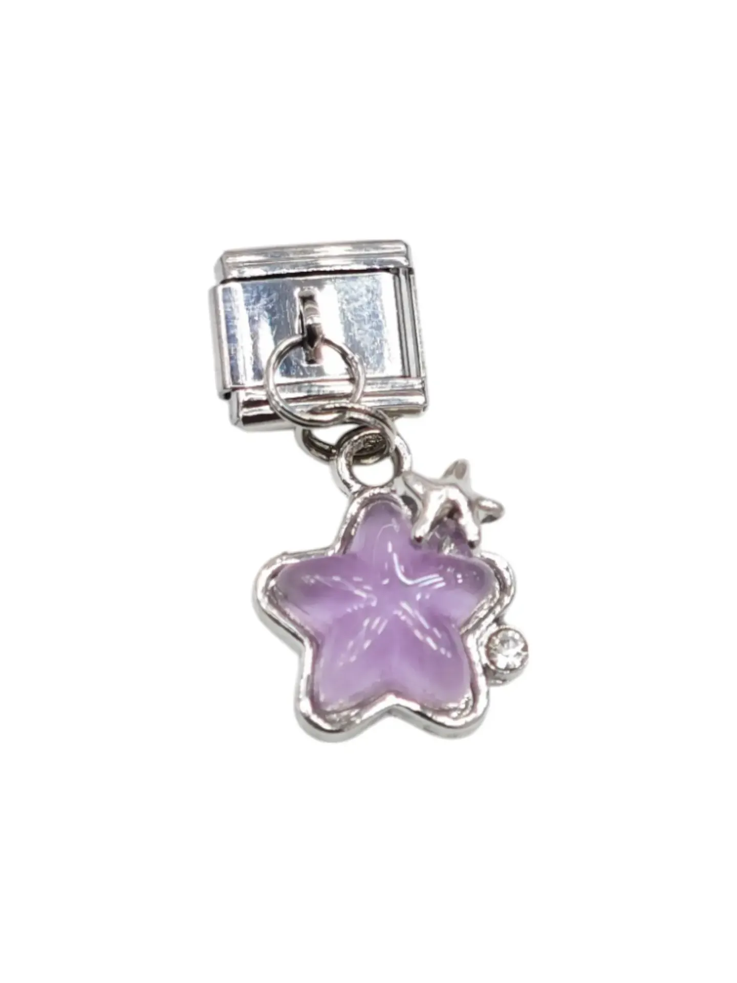 Yıldız Desenli İtalyan Charm Sallatılı YZ1