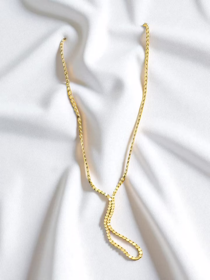 Sade Topçuk Tasarımlı Kolye 50 cm