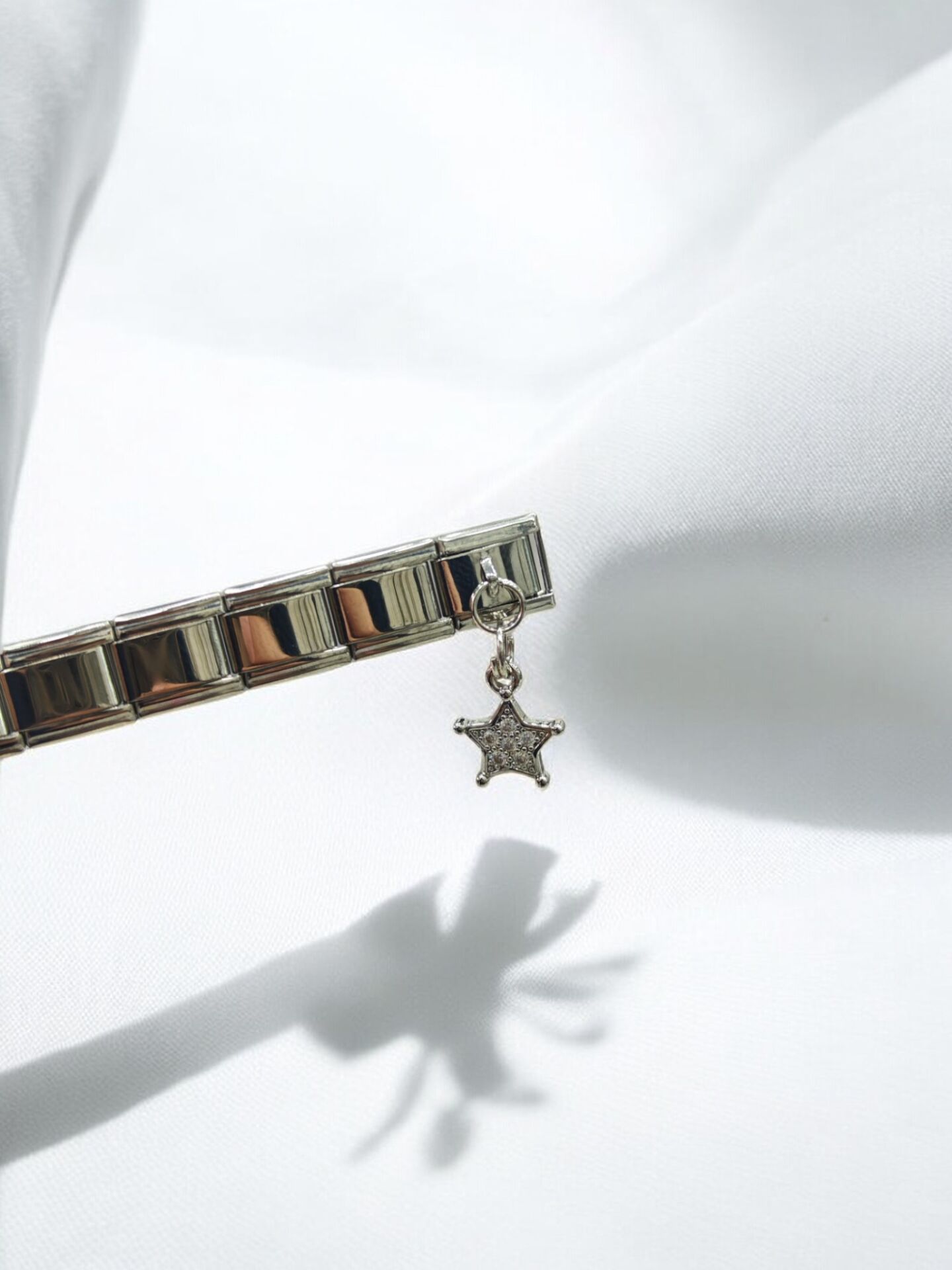 Zirkon Taşlı Yıldız Detaylı İtalyan Charm