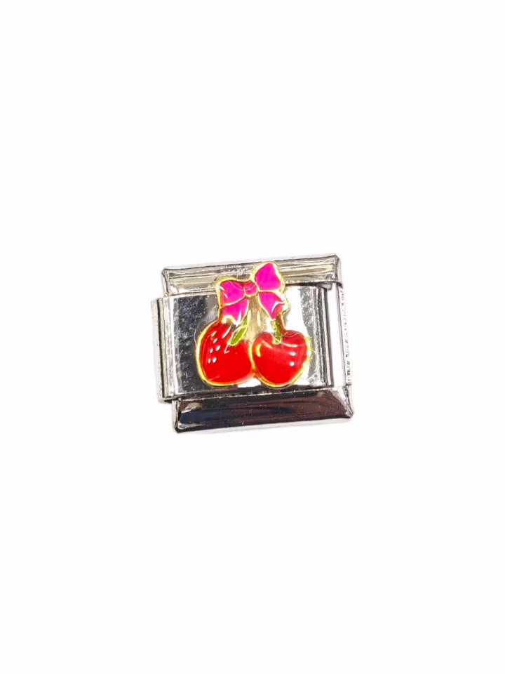 Kiraz Desenli İtalyan Charm K1
