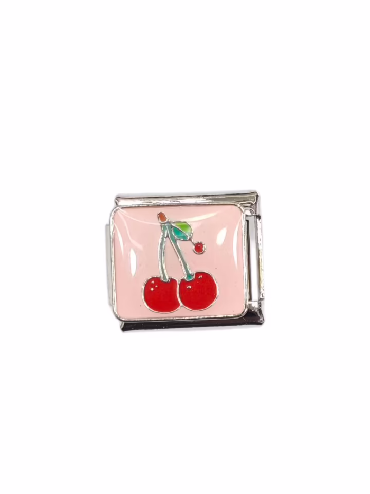 Kiraz Desenli İtalyan Charm K2