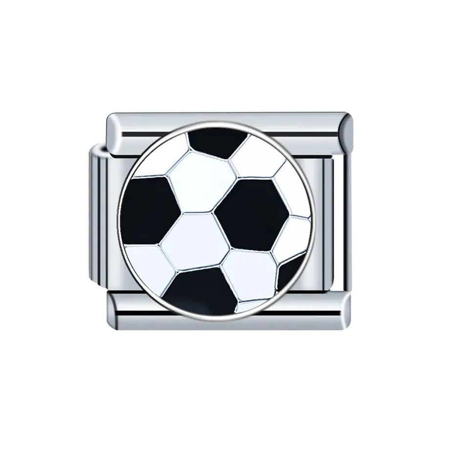 Futbol Topu Desenli İtalyan Charm M2