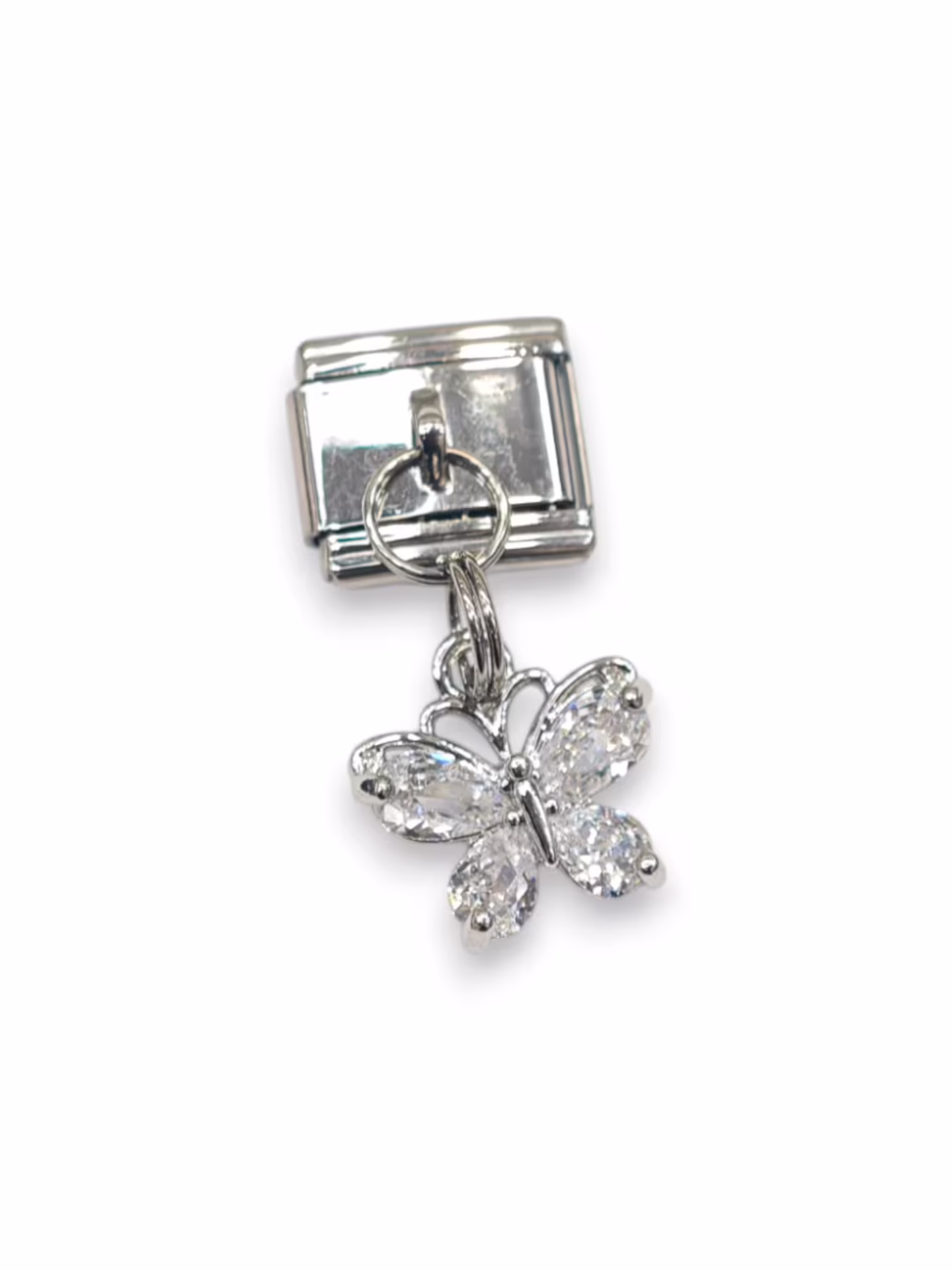 Zirkon Taşlı Kelebek Charm