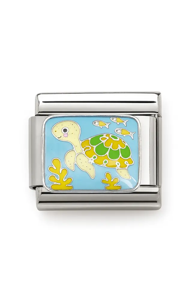 Kaplumbağa Desenli İtalyan Charm K2