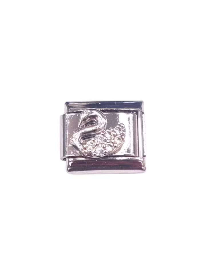 Kuğu Desenli İtalyan Charm