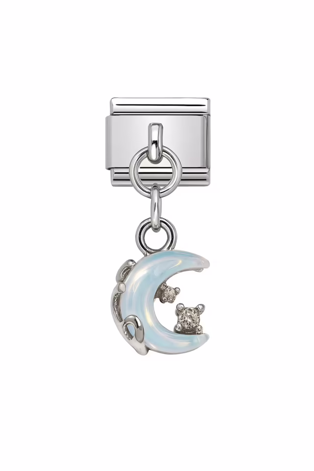 Sallantılı Hilal Desenli İtalyan Charm H1
