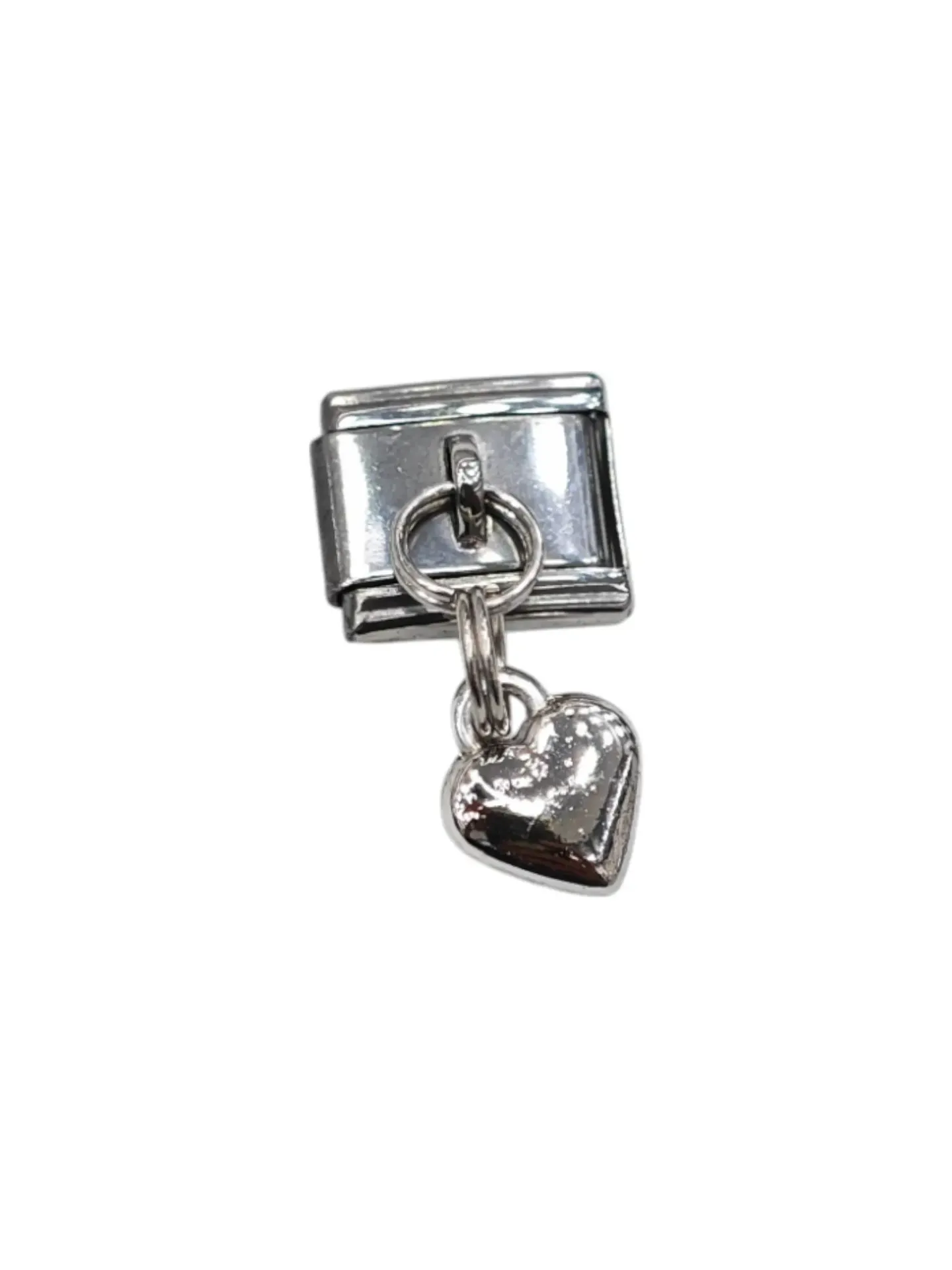 Mini Kalp Detaylı İtalyan Charm