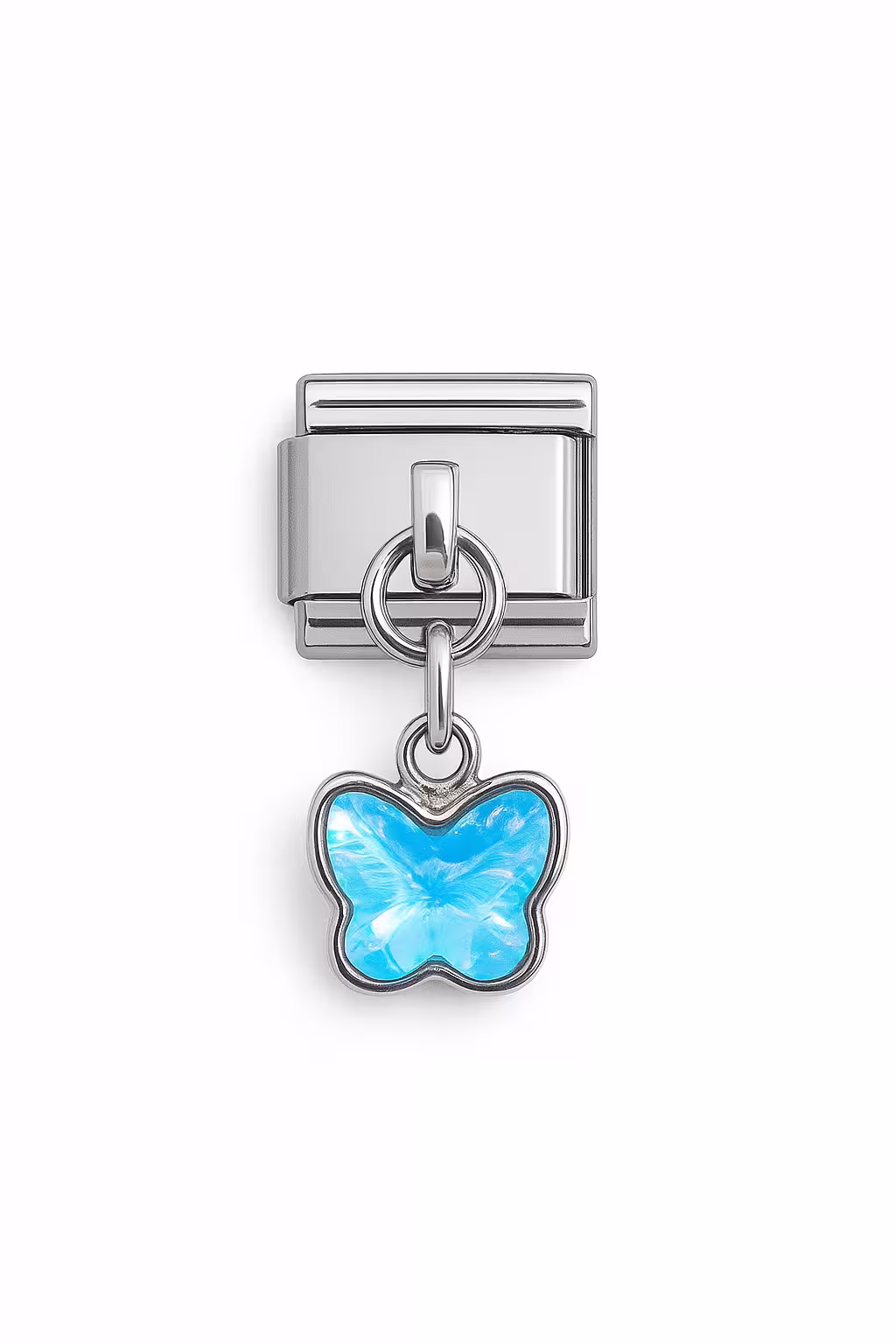 Sallantılı Kelebek Desenli İtalyan Charm