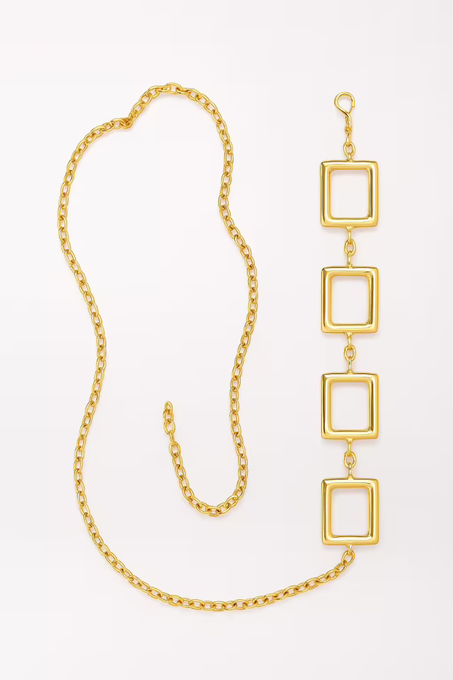 Dörtgen Desenli Bel Zinciri