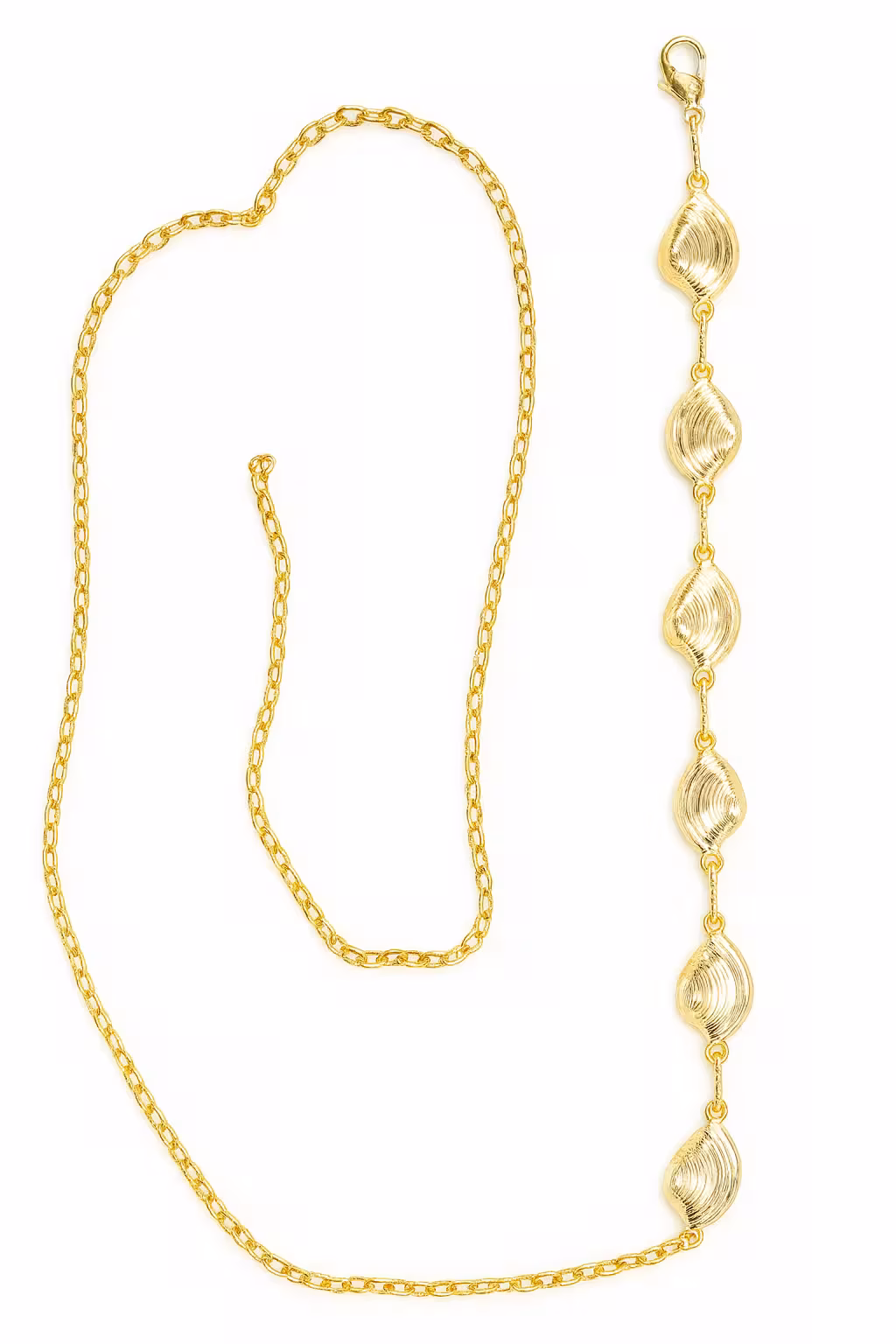 Deniz Kabuğu Desenli Bel Zinciri