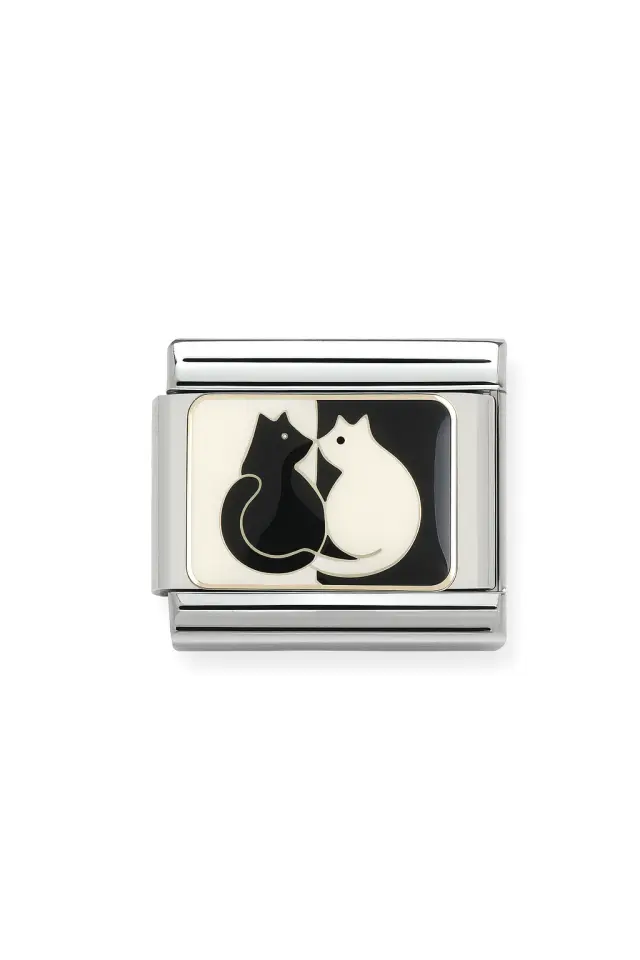 Kedi Desenli İtalyan Charm J2