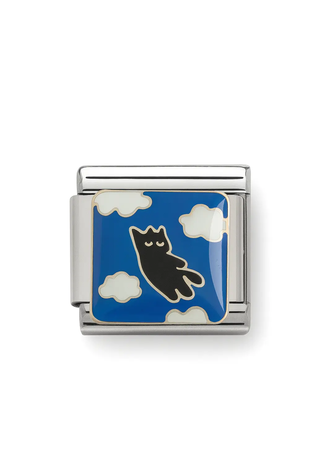 Kedi Desenli İtalyan Charm J4